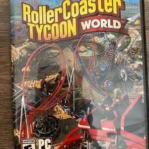 RollerCoaster Tycoon World PC Game - Vibrant Red and Yellow